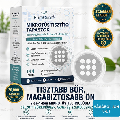 🌿𝐏𝐮𝐫𝐚𝐂𝐮𝐫𝐞® 𝟐 𝐚𝐳 𝟏-𝐛𝐞𝐧 𝐦𝐢𝐤𝐫𝐨𝐭ű𝐬 é𝐬 𝐡𝐢𝐝𝐫𝐨𝐤𝐨𝐥𝐥𝐨𝐢𝐝 𝐭𝐚𝐩𝐚𝐬𝐳🍀 | 𝐊𝐢á𝐥𝐥ó 𝐚𝐧𝐲𝐚𝐣𝐞𝐠𝐲𝐞𝐤, 𝐚𝐤𝐧é𝐤, 𝐥𝐚𝐩𝐨𝐬 𝐬𝐳𝐞𝐦ö𝐥𝐜𝐬ö𝐤 é𝐬 𝐛ő𝐫𝐧ö𝐯𝐞𝐝é𝐤𝐞𝐤 𝐞𝐥𝐭á𝐯𝐨𝐥í𝐭á𝐬á𝐫𝐚 | 𝐒𝐞𝐠í𝐭 𝐜𝐬ö𝐤𝐤𝐞𝐧𝐭𝐞𝐧𝐢 𝐚 𝐫á𝐧𝐜𝐨𝐤𝐚𝐭, 𝐡𝐞𝐠𝐞𝐤𝐞𝐭 é𝐬 𝐛ő𝐫𝐡𝐢𝐛á𝐤𝐚𝐭 | 𝐋á𝐭𝐡𝐚𝐭𝐚𝐭𝐥𝐚𝐧 𝐭𝐚𝐩𝐚𝐬𝐳 𝐚𝐳 𝐚𝐫𝐜𝐫𝐚 é𝐬 𝐭𝐞𝐬𝐭𝐫𝐞