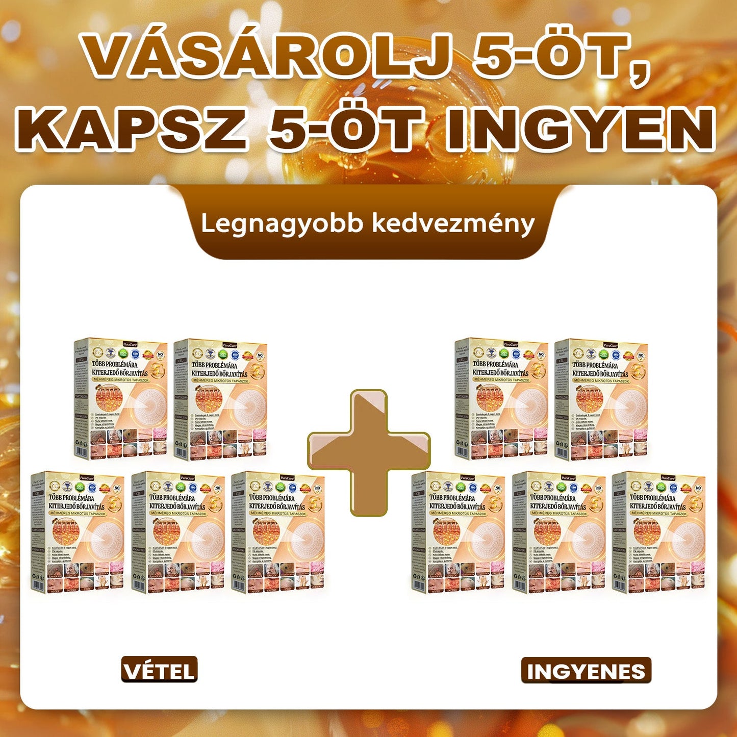 ✨PuraCure® TÖBBFÉLE BŐRPROBLÉMÁRA HATÓ MÉHMÉREG MIKROTŰS BŐRREGENERÁLÓ TAPASZOK