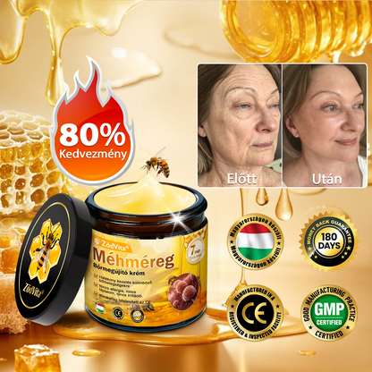 ✨✨ ZödVita® Méhméreg Bőr Helyreállító Krém 🔥 Természetes Öregedésgátló, Feszesíti a Bőrt, Csökkenti a Ráncokat– 50ml