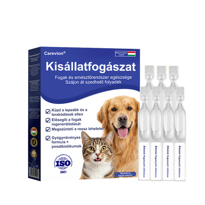 [Hivatalos Bolt]🐕‍🦺🐕‍🦺 Carevion® Pet Dental & Digestive Health Szájápoló Folyadék – Frissebb lehelet, kevesebb fogkő és támogatás az ínyregenerációhoz, stabilizálja a fogakat (macskák és kutyák számára) – Spórolj 70%-ot ma!