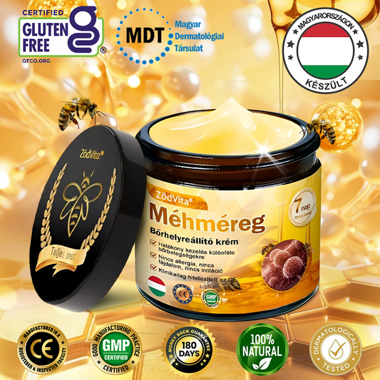 🌿Bőrgyógyász ajánlása💪ZödVita® Méhméreg Bőrhelyreállító Krém (👨‍⚕‍CE jóváhagyott)✅