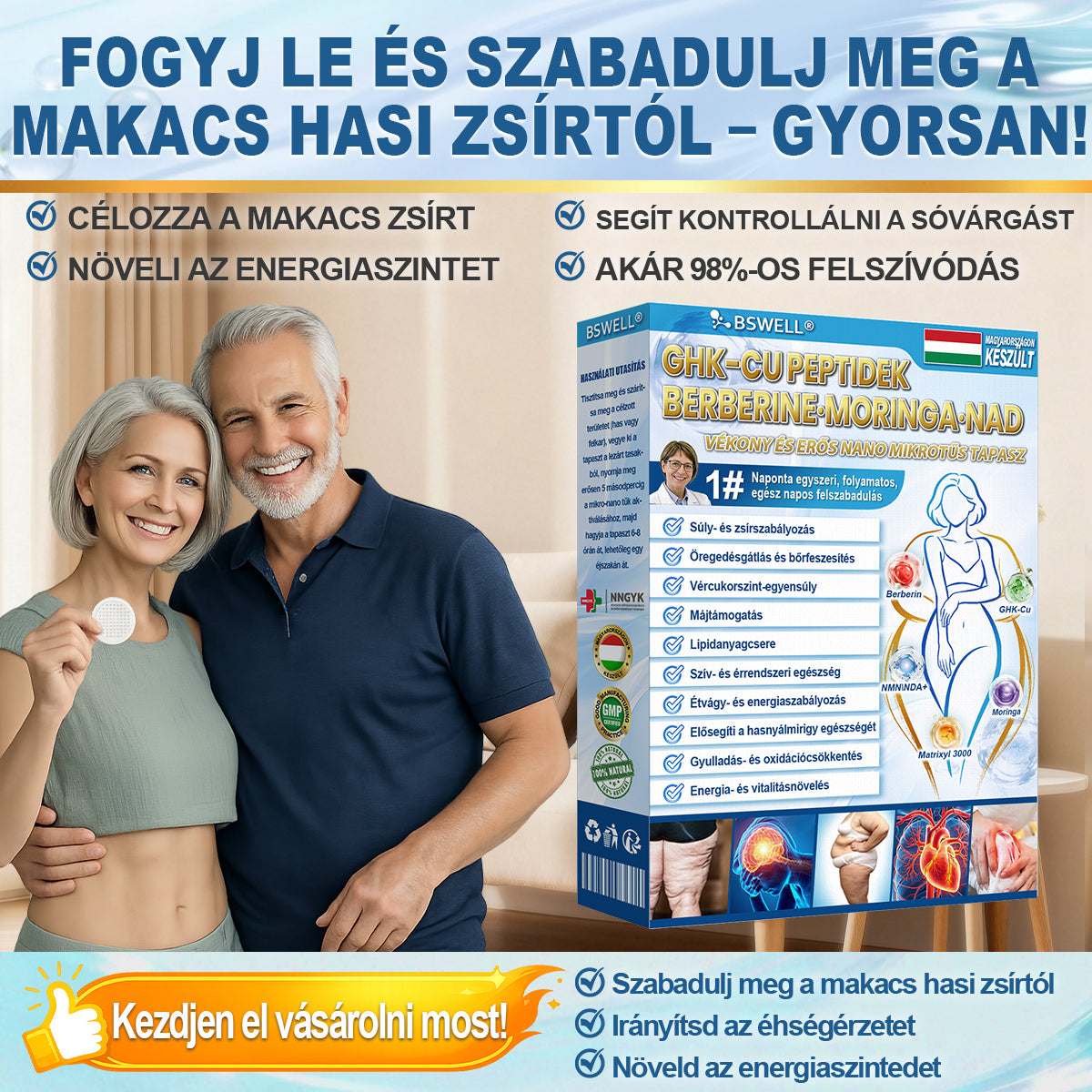𝑩𝑺𝑾𝑬𝑳𝑳® 𝑮𝑯𝑲-𝑪𝑼 𝑷𝒆𝒑𝒕𝒊𝒅 𝑩𝒆𝒓𝒃𝒆𝒓𝒊𝒏 𝑴𝒐𝒓𝒊𝒏𝒈𝒂 𝑵𝑨𝑫 𝑲𝒂𝒓𝒄𝒔ú𝒔í𝒕ó&𝑭𝒆𝒔𝒛𝒆𝒔í𝒕ő 𝑵𝒂𝒏𝒐 𝑴𝒊𝒌𝒓𝒐𝒕ű𝒔 𝑻𝒂𝒑𝒂𝒔𝒛 (Látható Változások 7 Nap Alatt) Formula ✅ Az Anyagcsere, Testsúlykezelés, Szív Egészsége,Elhízás,Laza Bőr,Cukorbetegség,Alvási Apnoé, Ízületek Támogatására