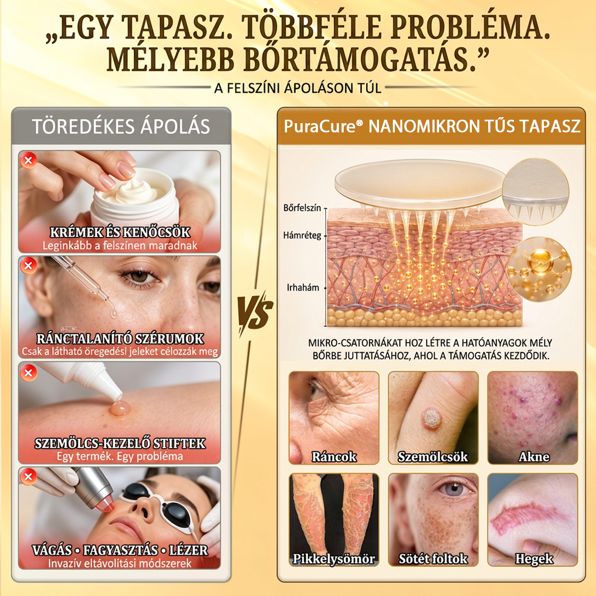 ✨PuraCure® TÖBBFÉLE BŐRPROBLÉMÁRA HATÓ MÉHMÉREG MIKROTŰS BŐRREGENERÁLÓ TAPASZOK