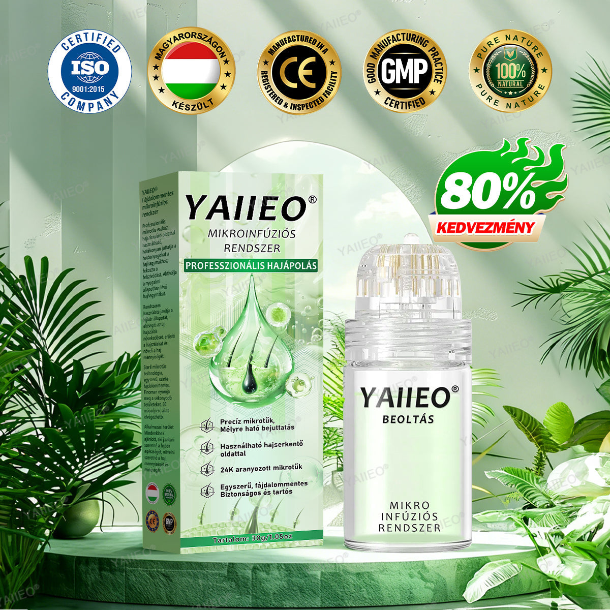 🍎🍎YAIIEO® 𝑭á𝒋𝒅𝒂𝒍𝒐𝒎𝒎𝒆𝒏𝒕𝒆𝒔 𝑴𝒊𝒌𝒓𝒐𝒊𝒏𝒇ú𝒛𝒊ó𝒔 𝑹𝒆𝒏𝒅𝒔𝒛𝒆𝒓 Mélyen ható DHT-blokkolás, hajhagymák újraaktiválása és látható hajnövekedés