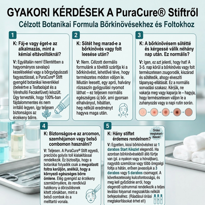 🌿𝐏𝐮𝐫𝐚𝐂𝐮𝐫𝐞® 👩‍⚕️ 𝟕 𝐍𝐚𝐩𝐨𝐬 Bőrkinövés- és Folteltávolító Toll Fájdalommentes és Hegmentes Professzionális Rollerball
