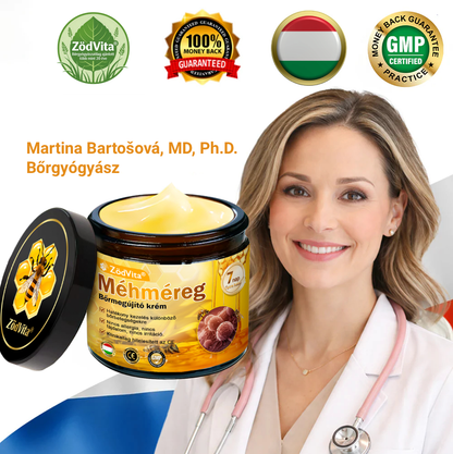 ✨✨ ZödVita® Méhméreg Bőr Helyreállító Krém 🔥 Természetes Öregedésgátló, Feszesíti a Bőrt, Csökkenti a Ráncokat– 50ml